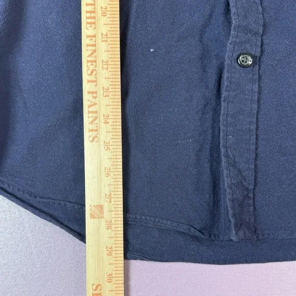 Polo Ralph Lauren Hoodie Men's L Navy Full Button Sweatshirt W/ Chest Pockets - Picture 6 of 6